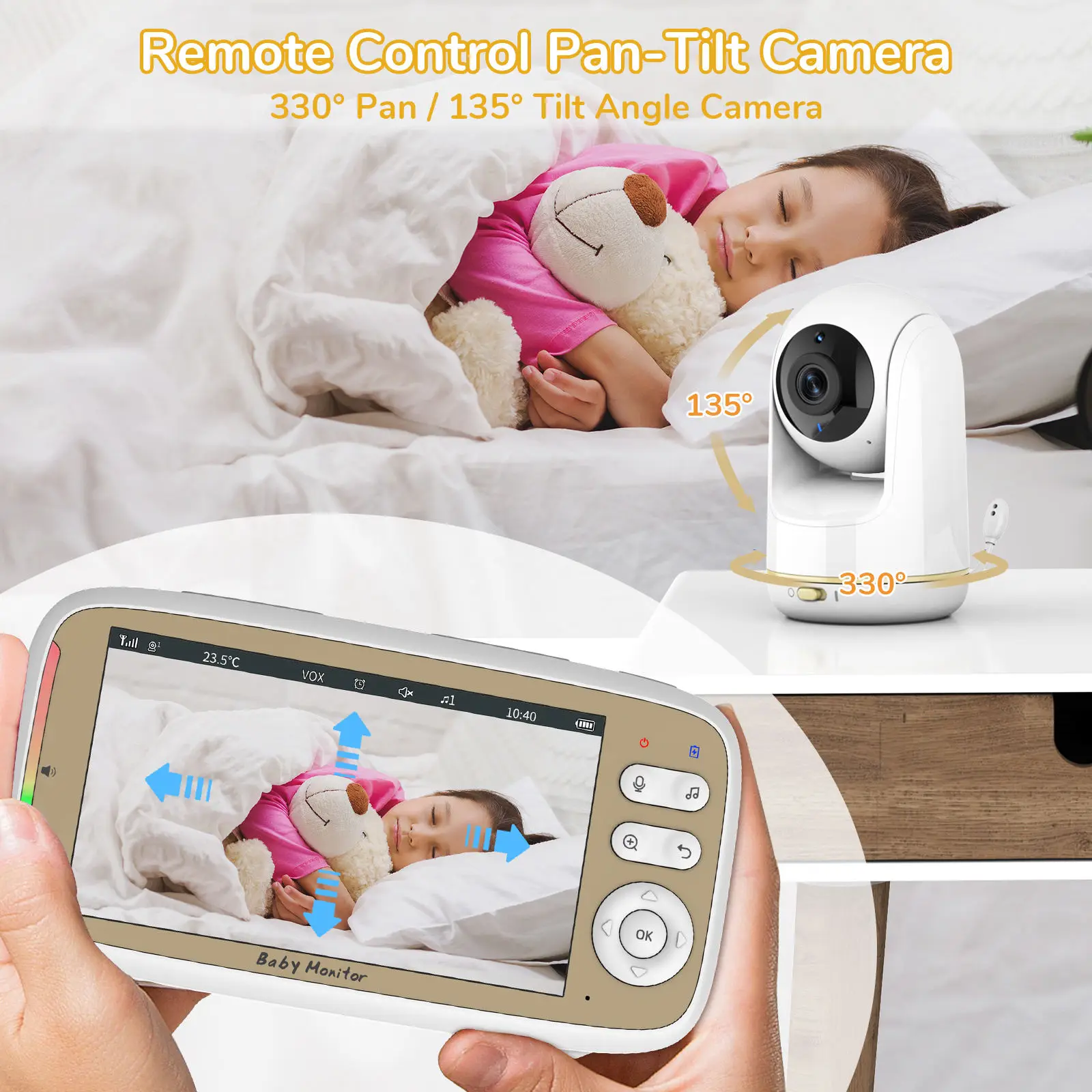 VB803 PRO Baby Monitor with 2p - Audio Music For Video ulasan dan harga