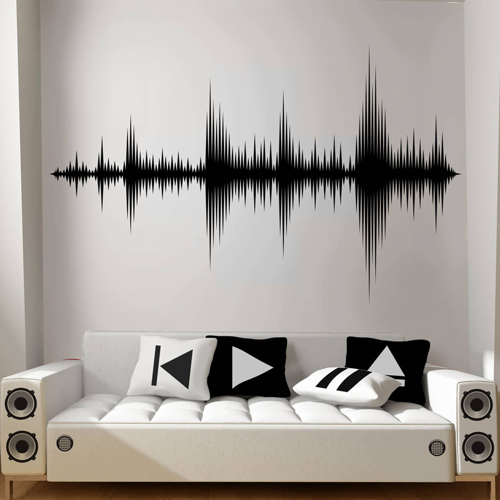 Audio Wave Wall Decal Sound Wa - Audio Music Remover ulasan dan harga