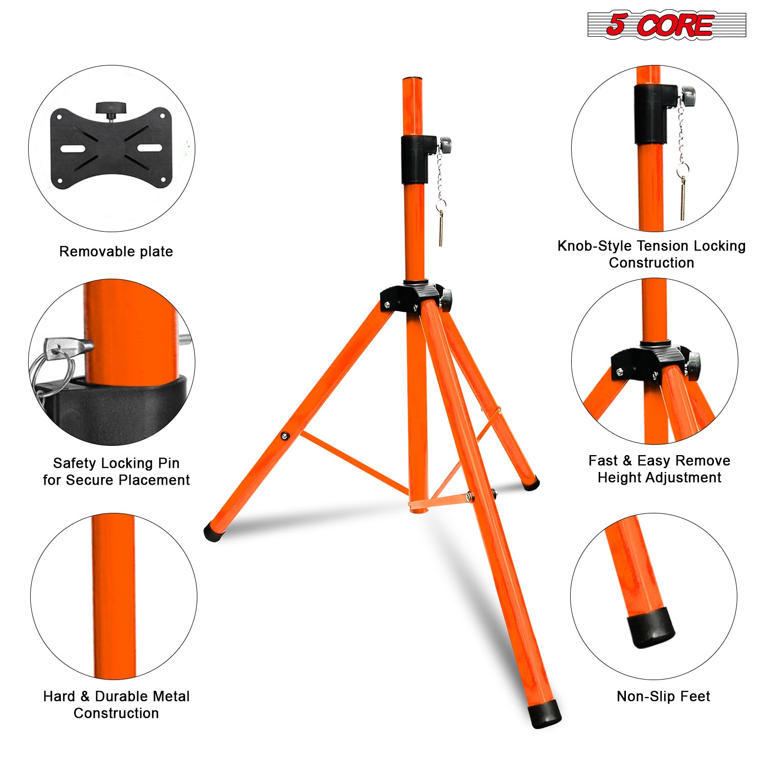 5 Core Speaker Stand Tripod Fl - Studio Monitor Speaker ulasan dan harga