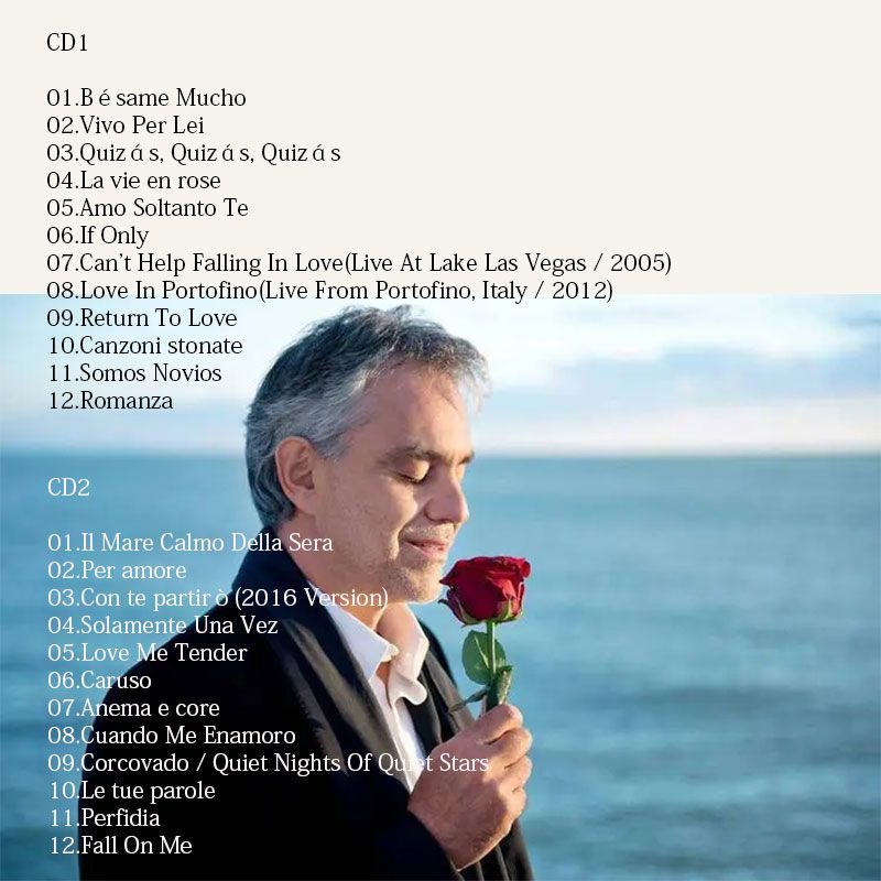 Andrea Bocelli My Love Songs 2 - Audio Music By ulasan dan harga