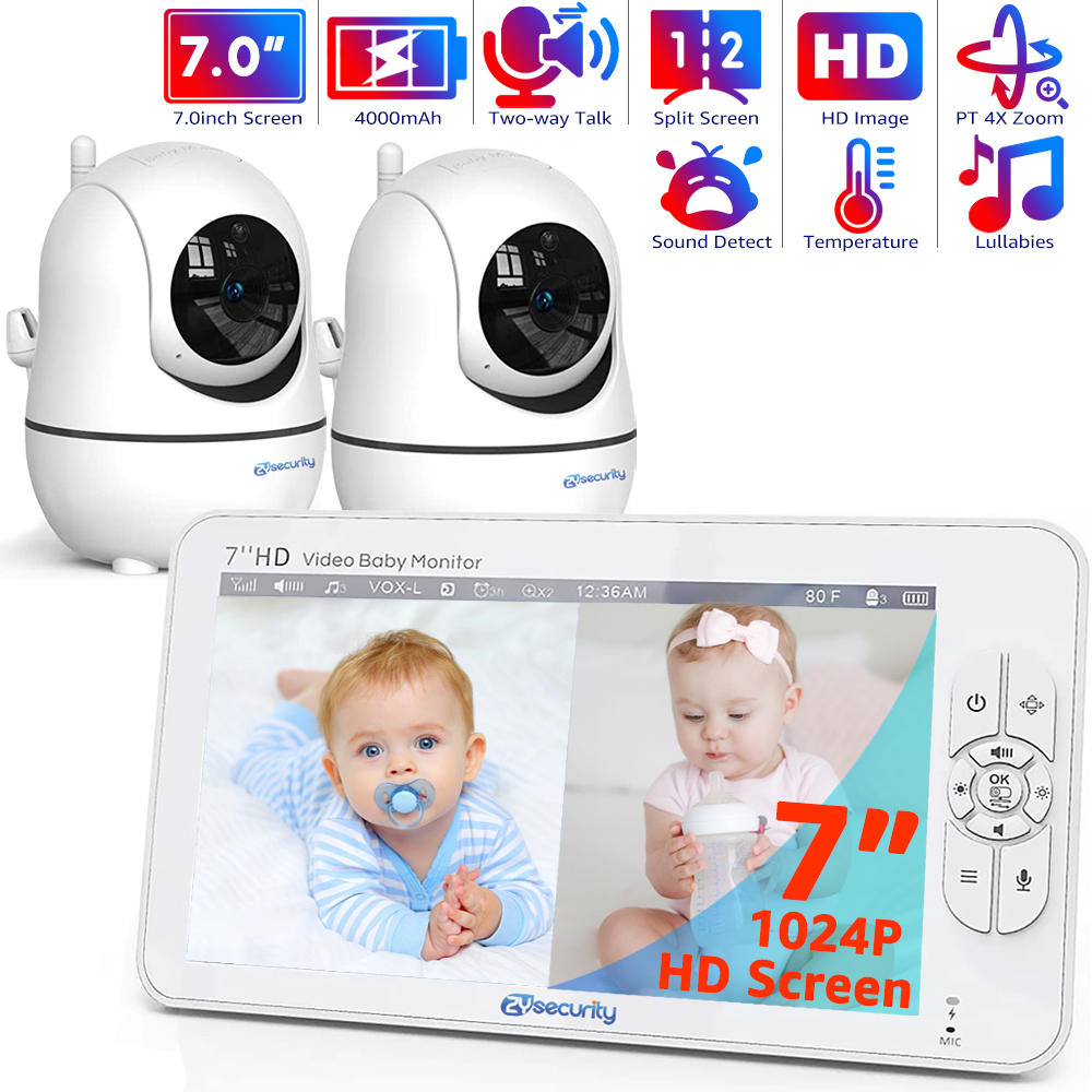 7.0 inch Video Baby Monitor HD - Audio Music For Video ulasan dan harga