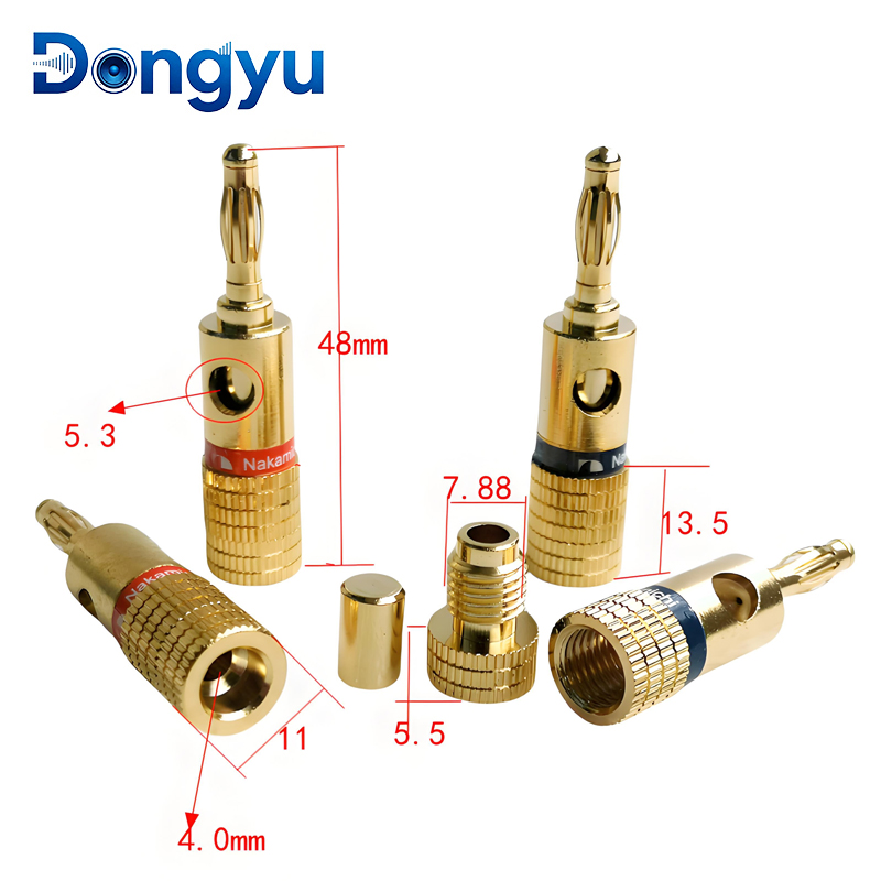 4MM Nakamichi Banana Connector - Audio Music For Video ulasan dan harga