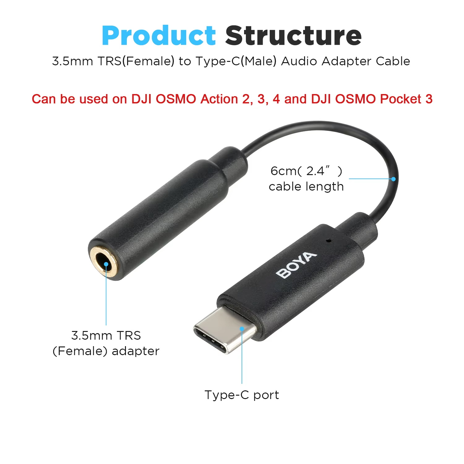BOYA BY-K4 6cm 3.5mm TRS Femal - Contact Pickup Mic ulasan dan harga