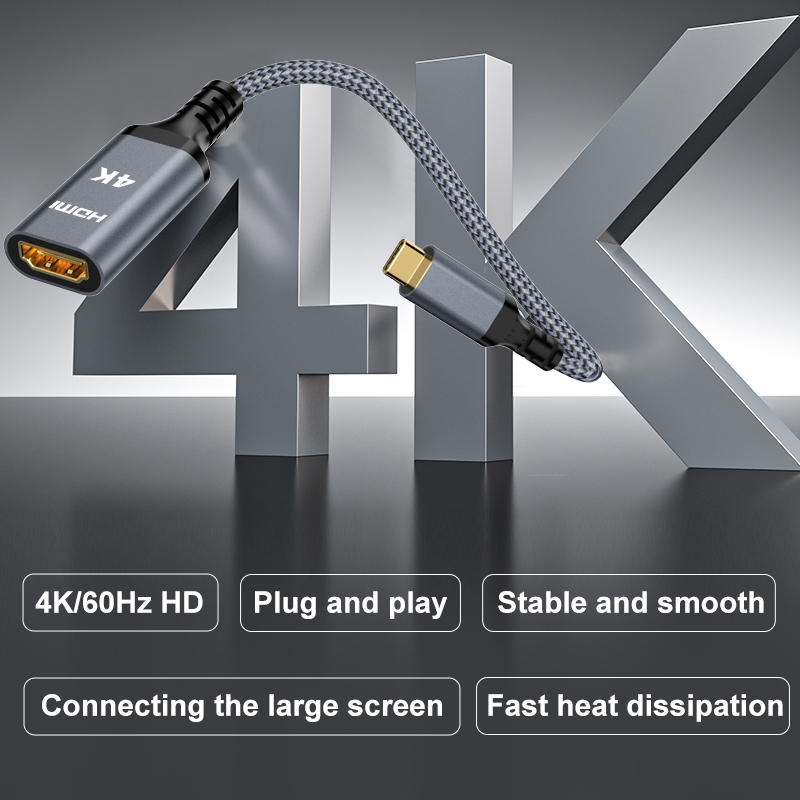 USB C to HDMI Adapter 4K@60Hz  - Contact Pickup Mic ulasan dan harga