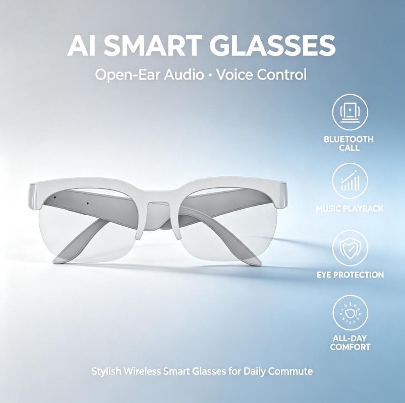 2026 Smart Audio Sunglasses Bl - Audio Music For Video ulasan dan harga