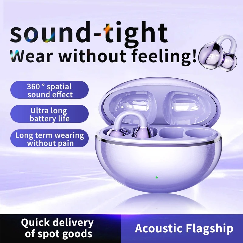Open Ear Headphones Bluetooth  - Contact Pickup Mic ulasan dan harga