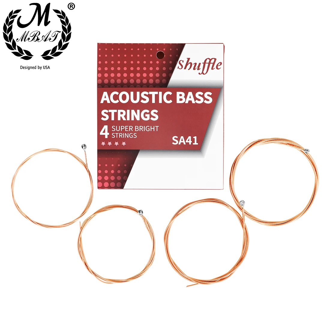 M MBAT Acoustic Bass Strings 4 - Bass Guitar Strings ulasan dan harga