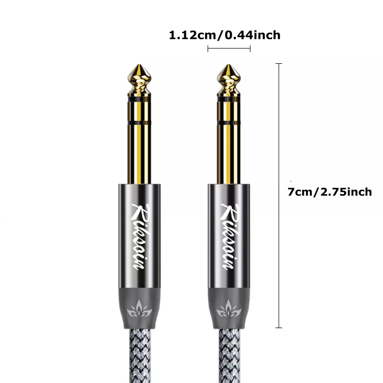 Riksoin 6.35mm TRS to TRS Bala - Studio Monitor Speaker ulasan dan harga