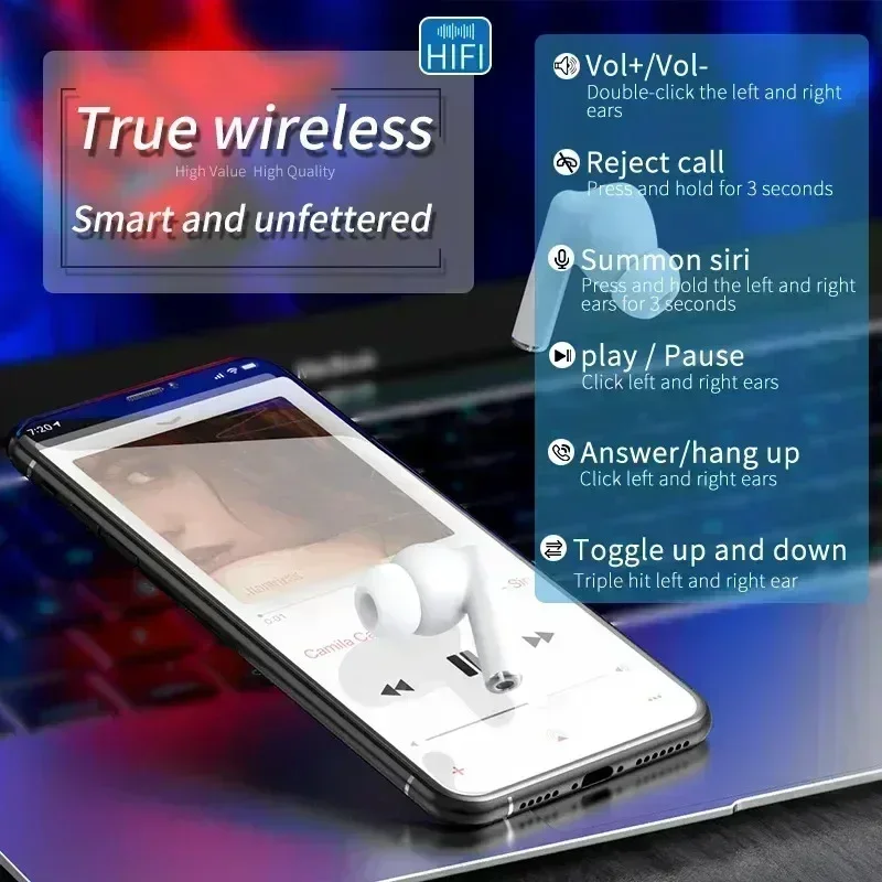NEW headphones Wireless Headph - Contact Pickup Mic ulasan dan harga