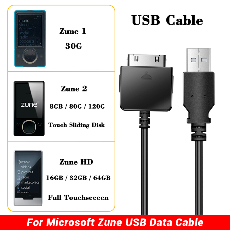 Microsoft Zune USB Cable for Z - Audio Hd Music ulasan dan harga