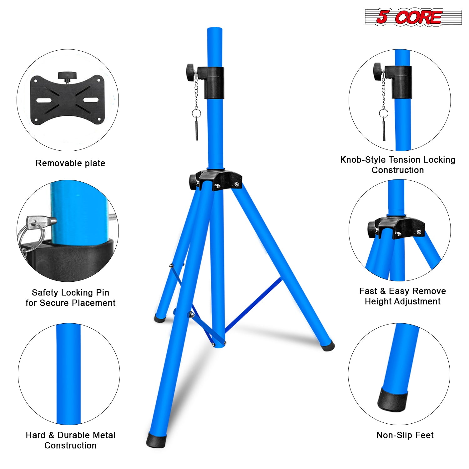 5 Core Speaker Stand Tripod Fl - Studio Monitor Speaker ulasan dan harga
