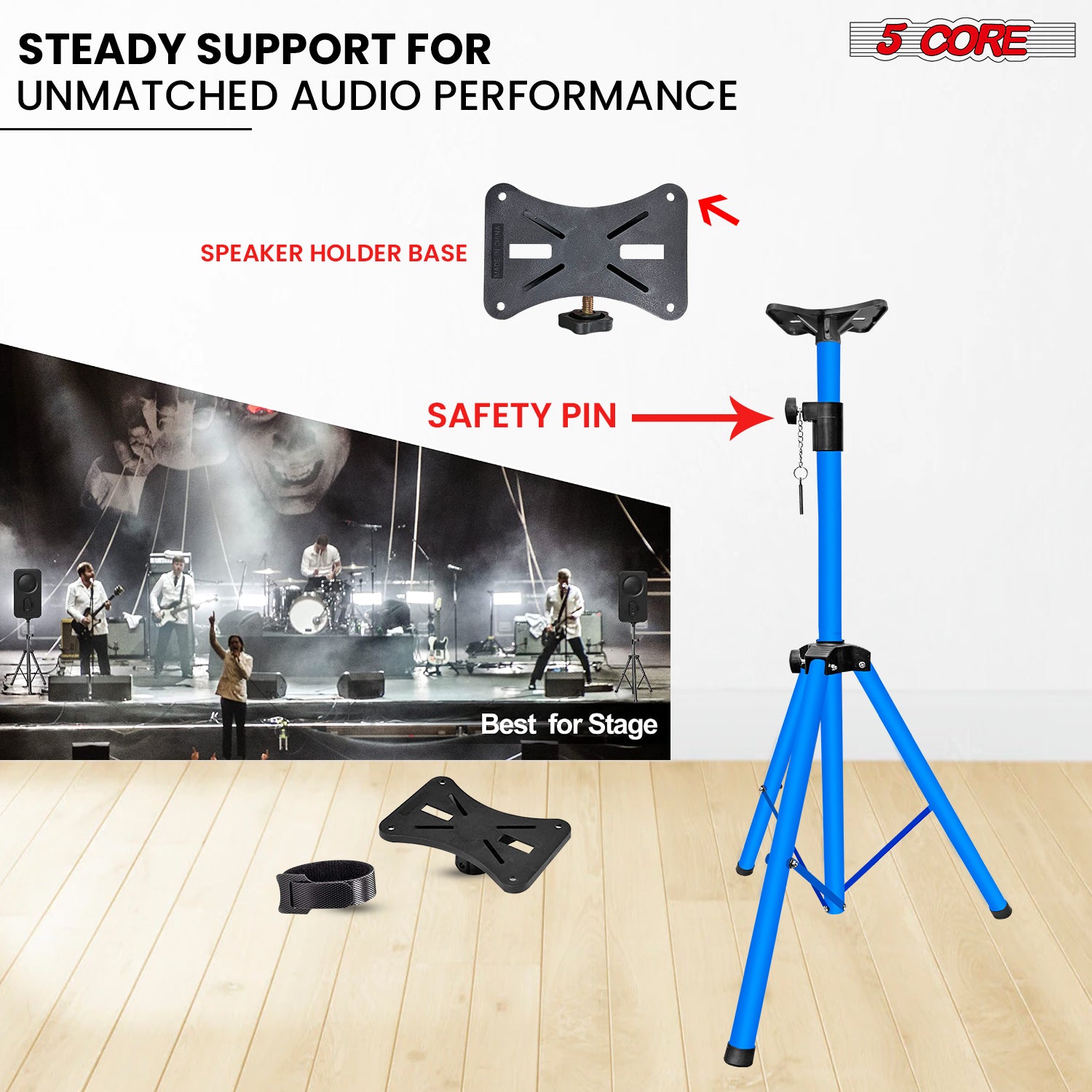 5 Core Speaker Stand Tripod Fl - Studio Monitor Speaker ulasan dan harga