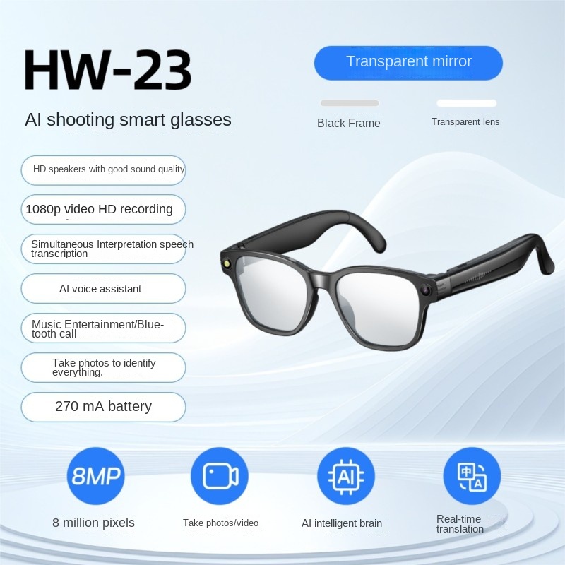 AI Smart Glasses 800W Camera M - Audio Music For Video ulasan dan harga