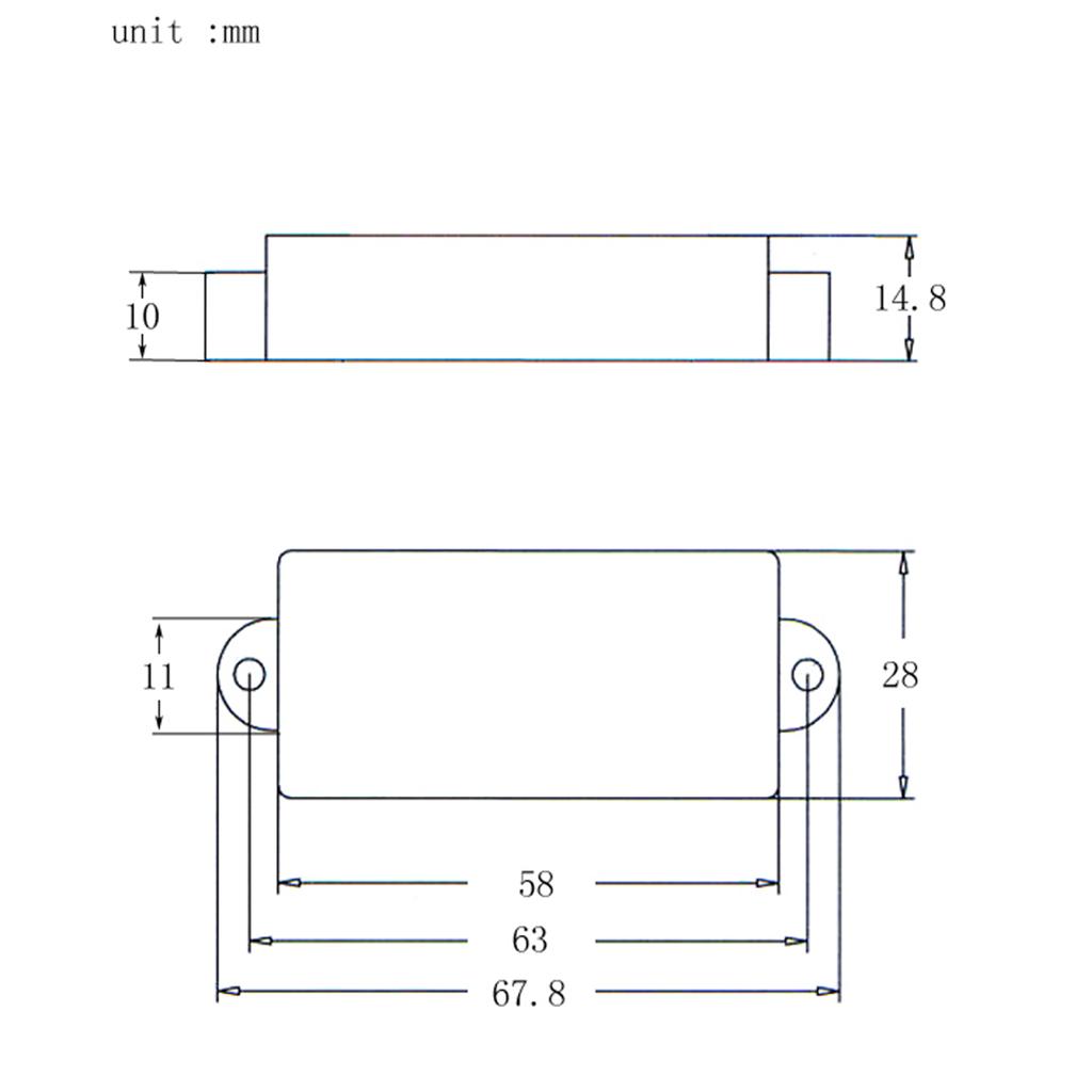 Closed Style Bass Pickup Cover - Bass Guitar Strings ulasan dan harga