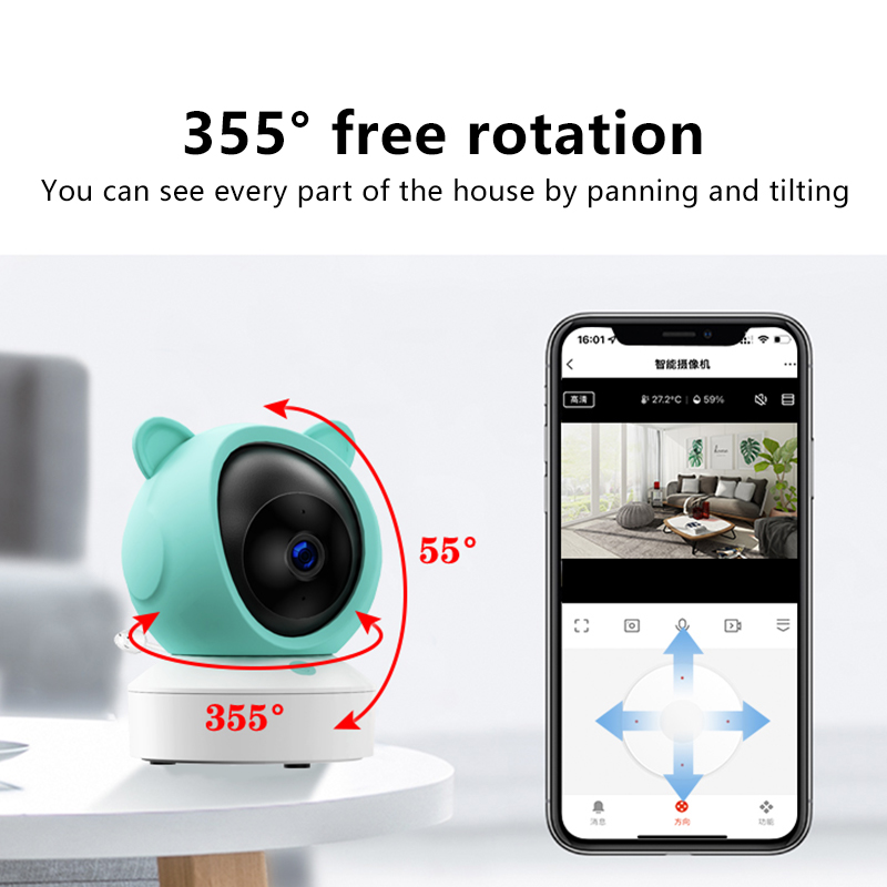 Danmini 1080P Baby Monitor Mob - Audio Music For Video ulasan dan harga