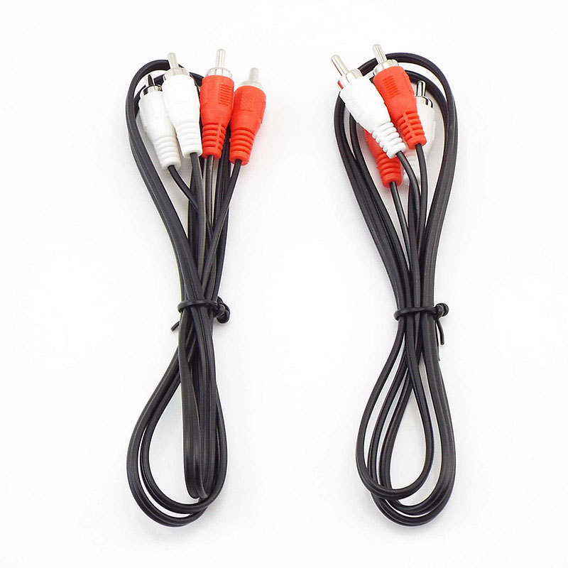 1m-5m Dual 2RCA 2 RCA Male to  - Audio Music Box ulasan dan harga