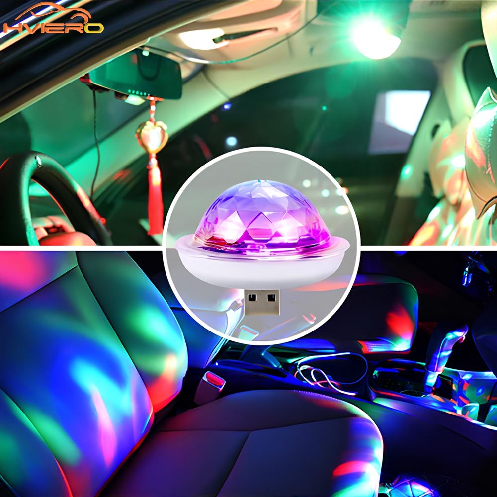 Auto Ambient Lights DJ RGB USB - Audio Music Dj ulasan dan harga