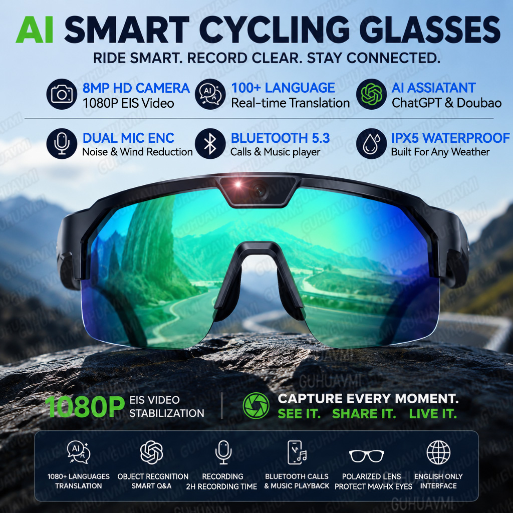 2026 Upgrade Smart Glasses wit - Audio Music For Video ulasan dan harga