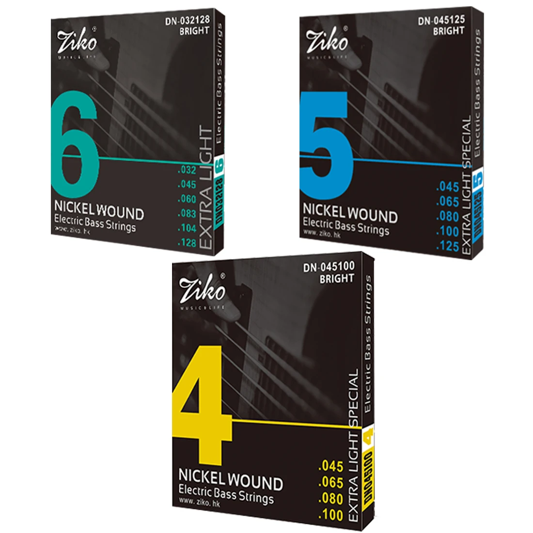 ZIKO Electric Bass Strings 4/5 - Bass Guitar Strings ulasan dan harga