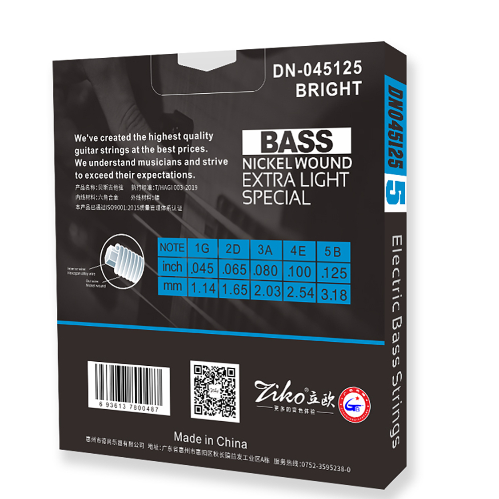 ZIKO Electric Bass Strings 4/5 - Bass Guitar Strings ulasan dan harga