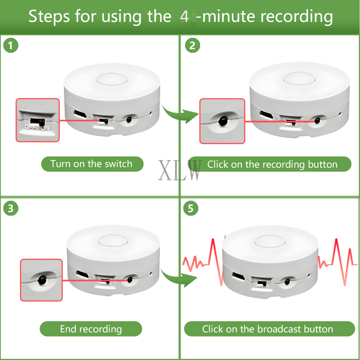 4M Voice Recording Button for  - Audio Music Box ulasan dan harga