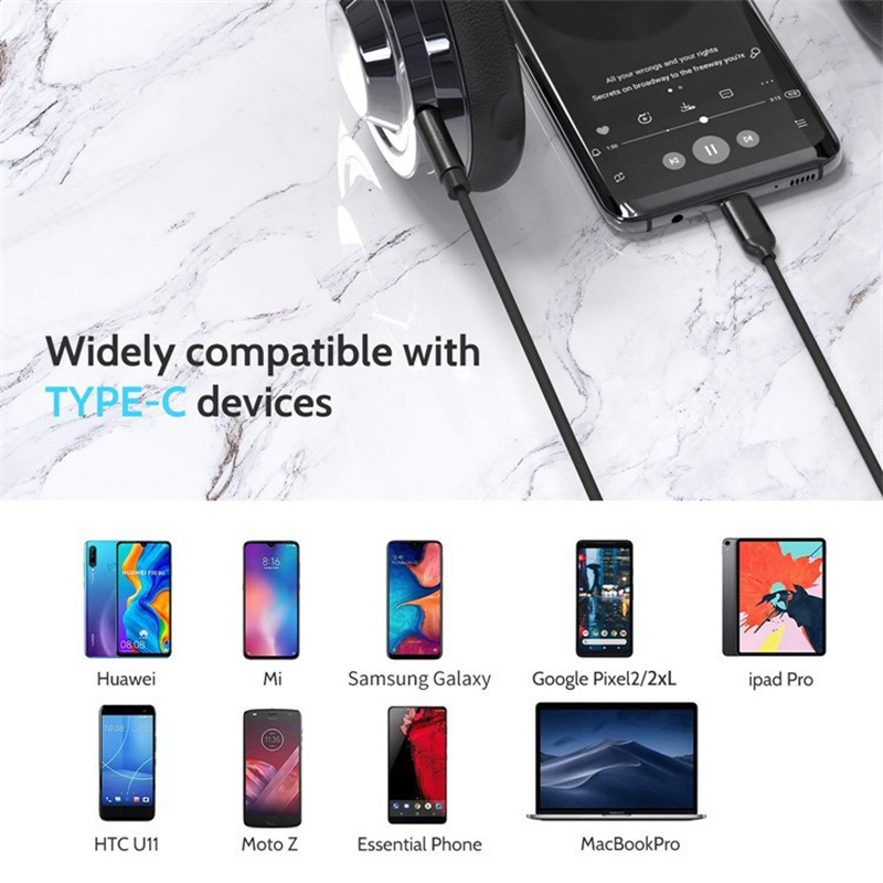 Usb Type C To 3.5mm Aux Audio  - Contact Pickup Mic ulasan dan harga