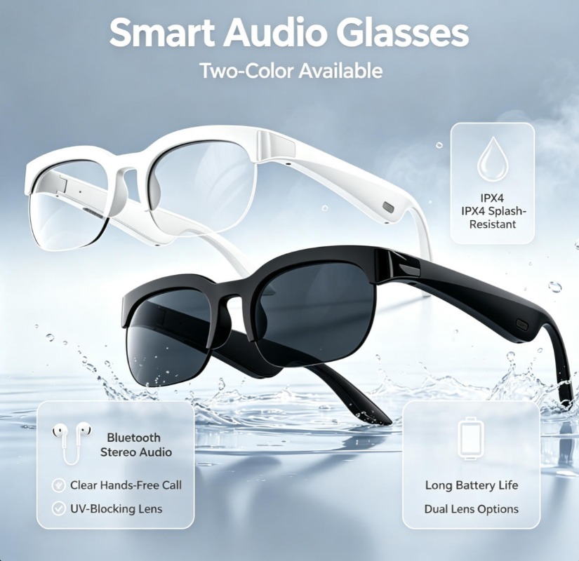 2 Colors Smart Audio Glasses B - Audio Music For Video ulasan dan harga
